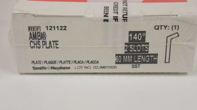 Smith&Nephew 121122 AMBI CHS Plate 140 degree 2 slots 60mm length (x)